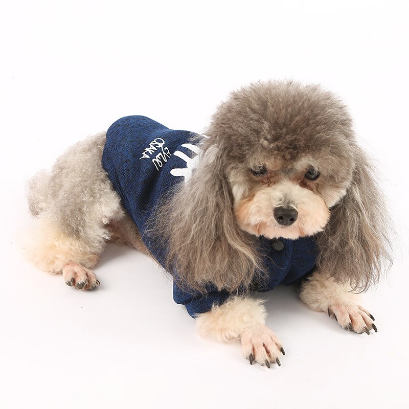 Primavera Pet Roupas de Inverno do filhote de Cachorro quente Pet Peixe Imprimir Casaco Camisola Para Cães Pequenos Roupas Chihuahua Poodle Bulldog Francês York