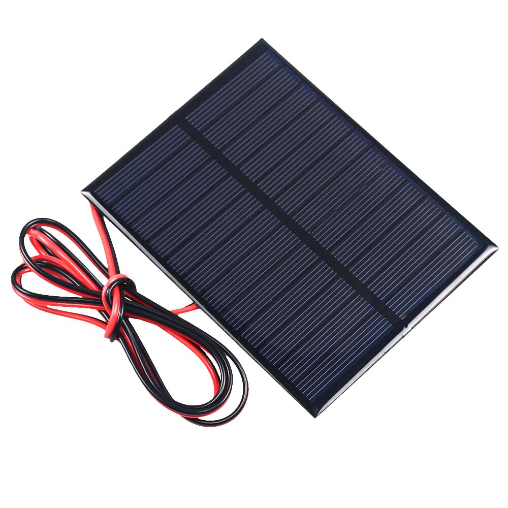 1PCS 6V 1.1W Solar Panel With 100CM Wire Mini Solar System DIY For Battery Cell Phone Charger