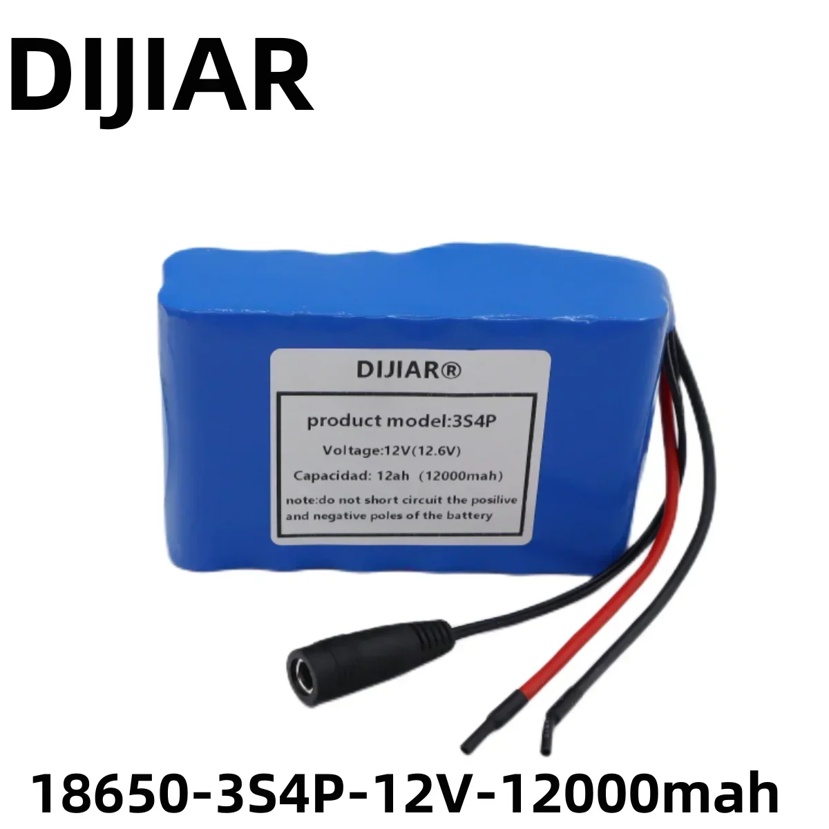 12 V 12Ah 3s4p accu 18650 lithium ion 12 V 12000 mAh DC12.6V super grote capaciteit oplaadbare batterij met BMS + lader