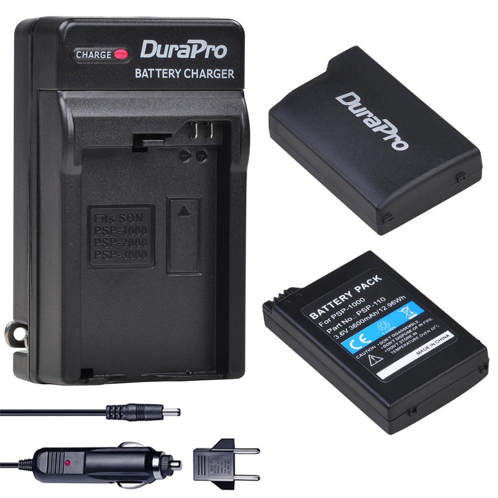 1 Pc 3600 Mah PSP-1000 PSP1000 Vervangende Batterij + Car Charger Voor Sony Psp 1000 Console Voor Sony Psp 1000 playstation Portable: 2 Battery Set