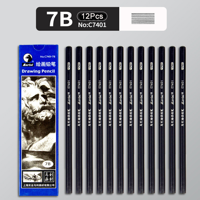 12Pcs 2H HB B 2B 3B 4B 5B 6B 7B 8B 12B 14B Sketch Drawing Graphite Shading Charcoal Pencils Set Sketching for Artists Beginners: light green