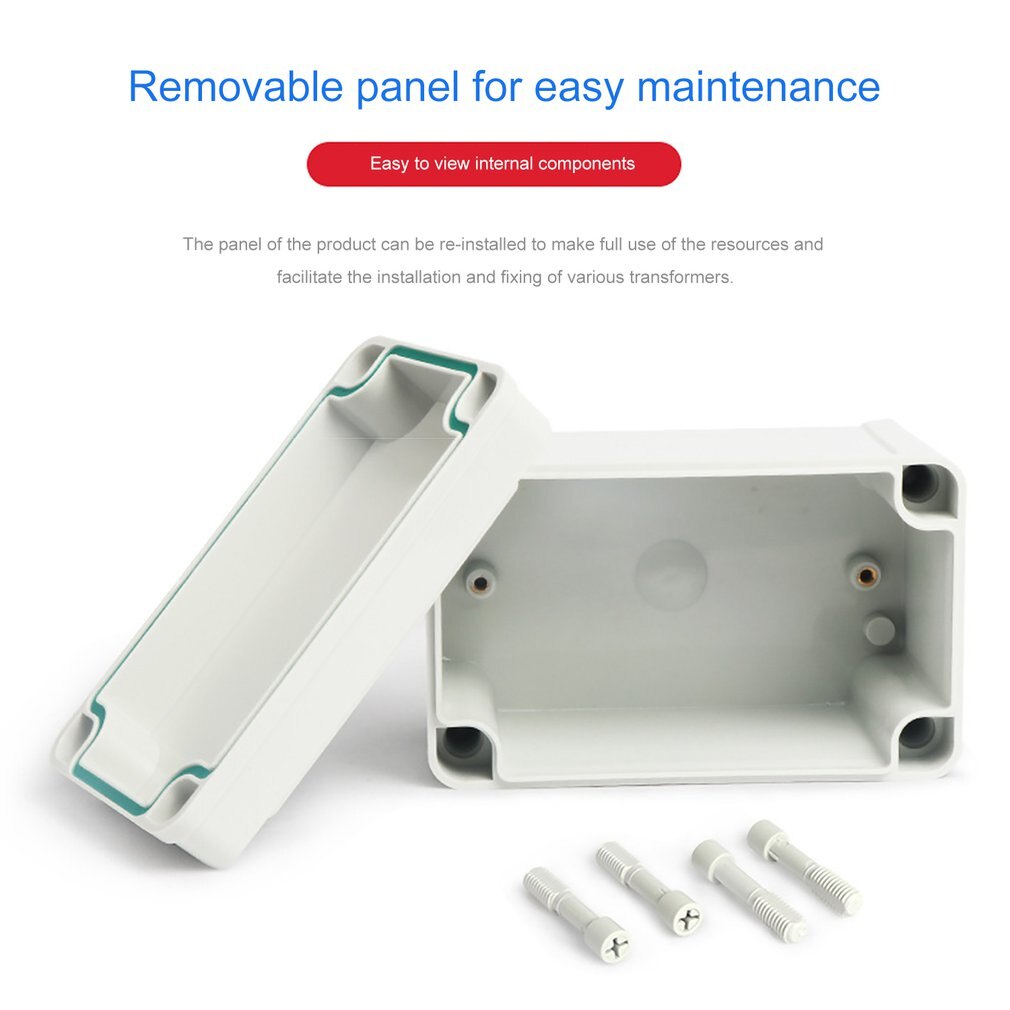 Boîtier de boîtier en plastique projet électronique boîtier d'instrument étanche boîte de projet électrique boîtier de jonction extérieur