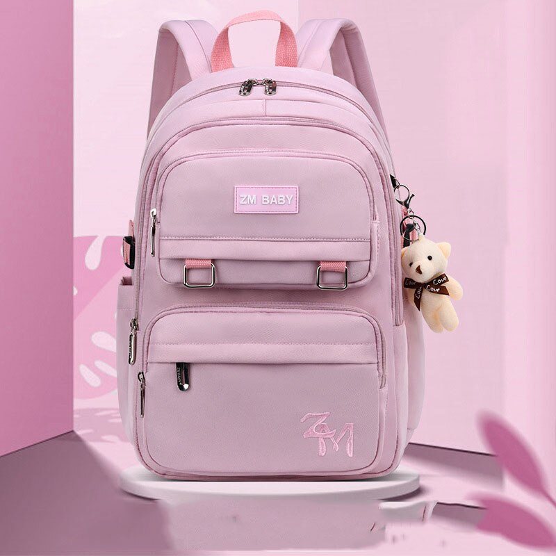 Wasserdicht Schulranzen Männer Rucksack Orthopädische unisex freundlicher Schule taschen Für jungen mädchen Schule Rucksäcke freundlicher Schulranzen mochila: Rosa
