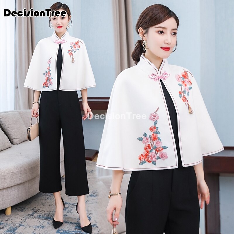 chinese traditional women hanfu clothing hanfu top tang suit chinese blouse chinese ancient v neck linen shirts Vintage Top
