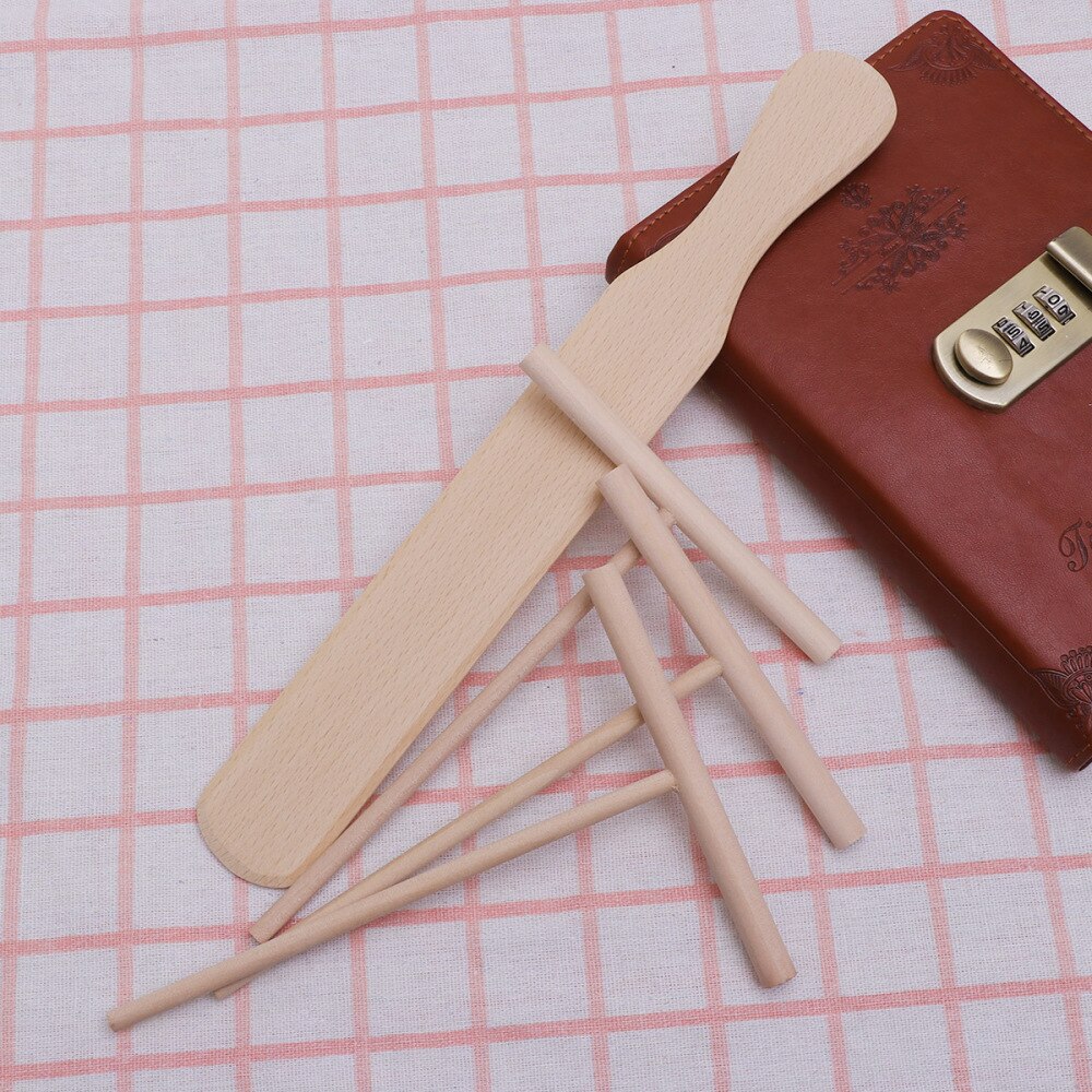 Ustensiles de crêpe 2 pièces outils de propagation de crêpe en bois antiadhésif pour étal de nourriture