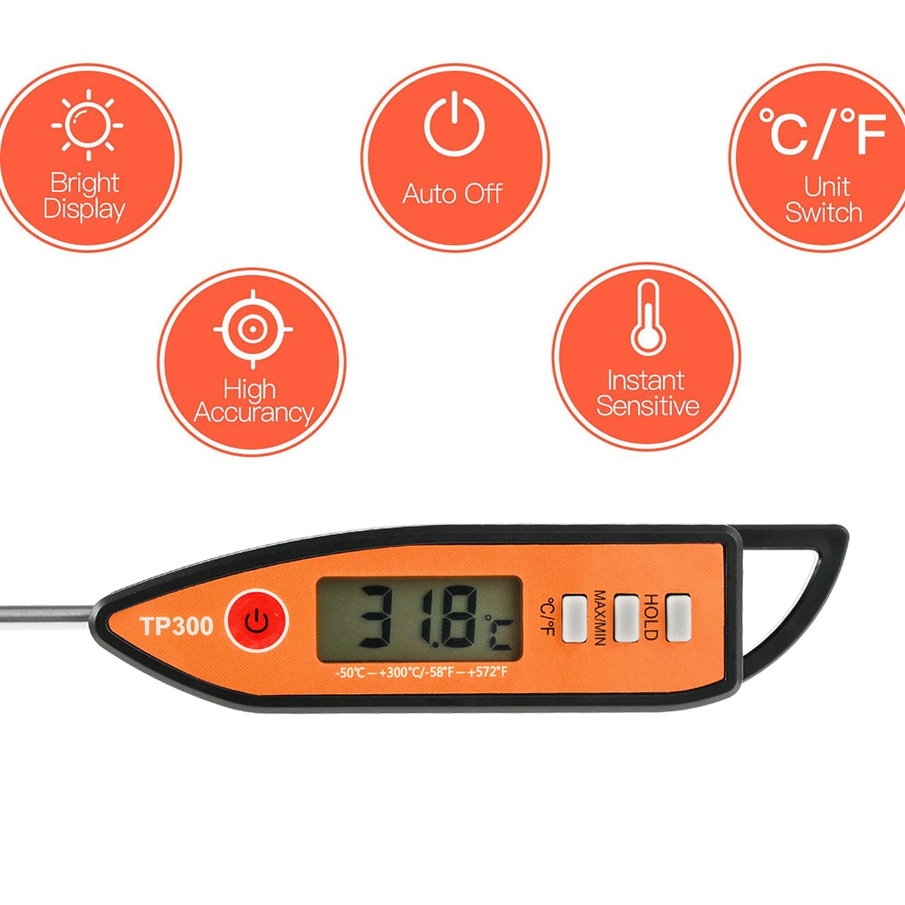 Food Thermometer Digital Kitchen Thermometer For Meat Water Milk Cooking Food Gauge BBQ Electronic Oven Thermometer Kitchen Tool