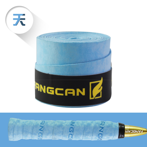 1 Pc Droog Gevoel Badminton Grip 0.8Mm Tennis Squash Paddle Wraps 0.8Mm Dik Fluwelen Touch: FCOG03 Light blue