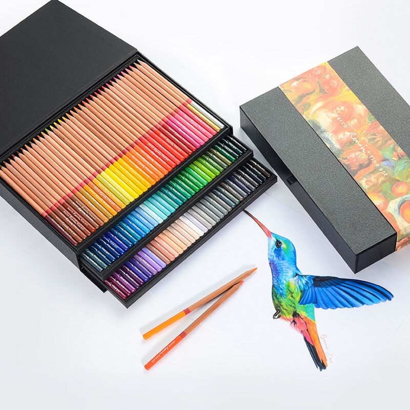 Marco Renoir 3100 3120 12/24/36/48/72/78/100/108/120 Tin Box Box Limited Edition Oil/Water-Soluble Colored Pencil Set