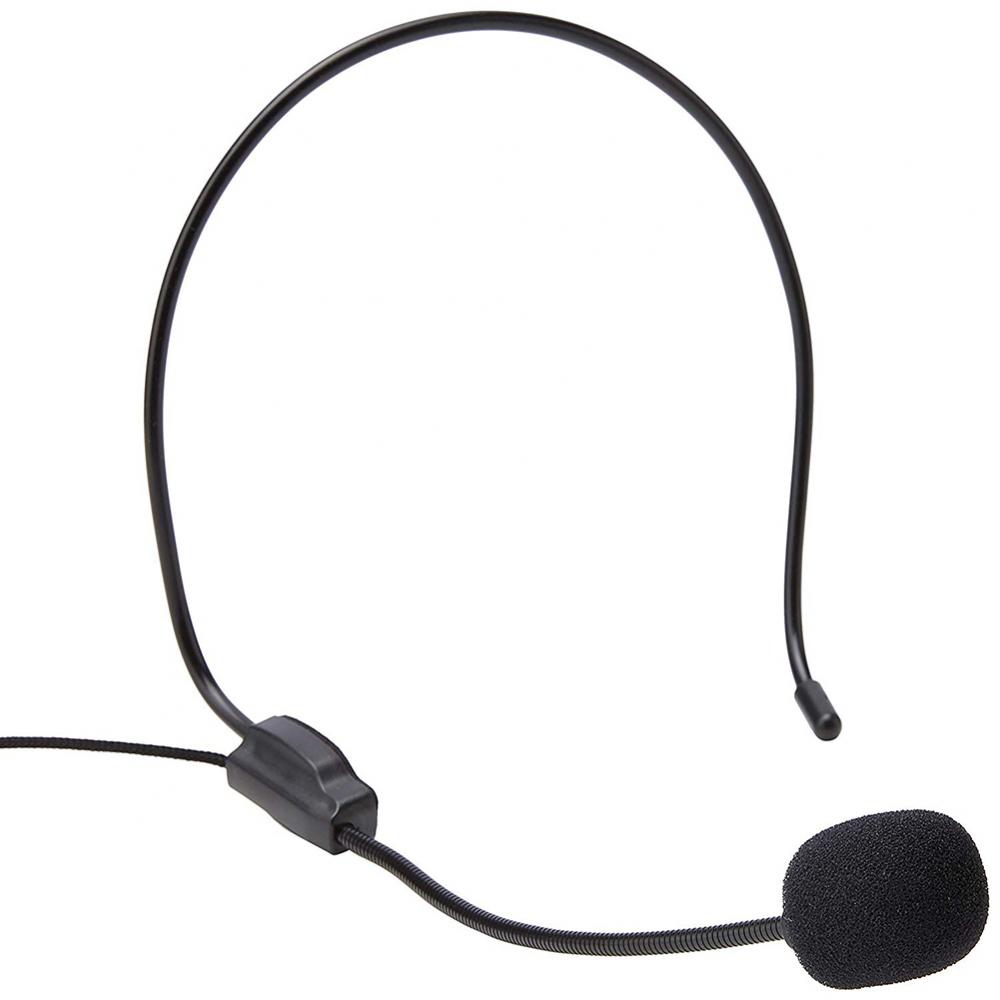 3.5mm Microphone Headset Plug Headwear Microphone Voice Amplifier Clear Sound WindowsPC Stage Speakers Teach Meeting Microphone: Default Title