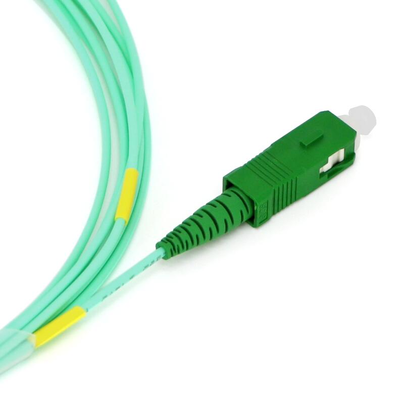 Sc Apc Naar Sc Apc Glasvezel Patch Cabl Aqua Turquoise Optic Patch Cord G652D 1.6Mm Sx Core Enkele modus Kabel Fibre Optique