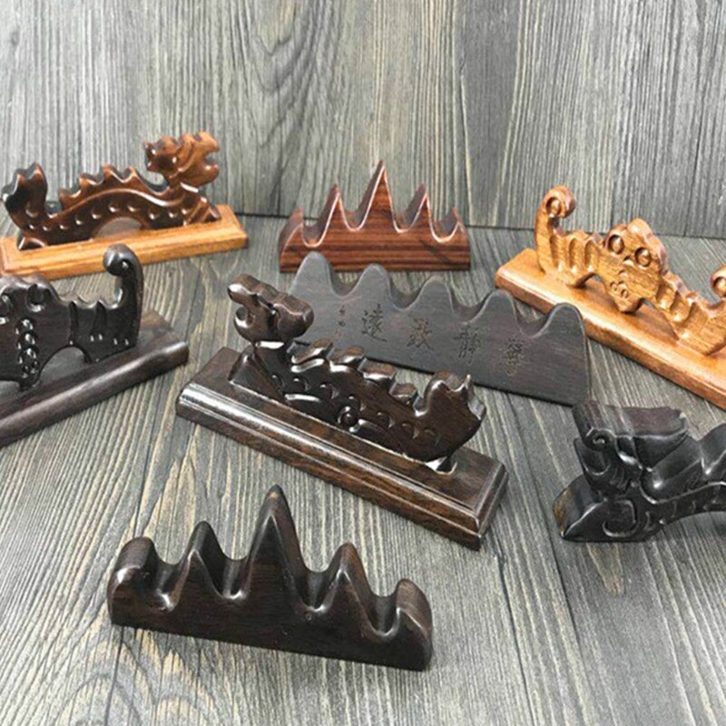 Vintage Kalligrafie Schrijven Borstel Stand Pen Rack Tool Houten Voor Inkt Borstel Borstel Pen Kalligrafie Pen Sumi Schrijven Pen