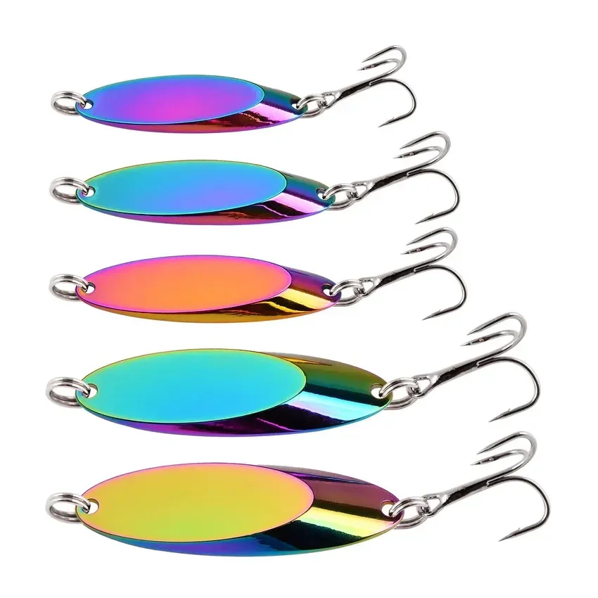 12 pçs 1.5g-60g metal afundando iscas de pesca colher jigging isca artificial duro truta baixo mar isca de pesca de água salgada