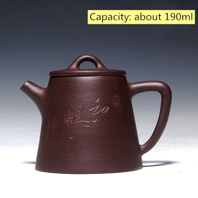 Retro tea set purple clay xi shi teapot Teaware decoration pot Authentic full handmade Chinese yixing purple sand teapot: J