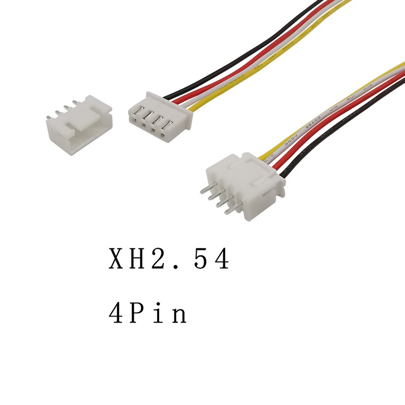 5/10Sets 2P 3P 4P 5P 6P 7P 8P 9P 10Pin Pitch 2.54mm JST XH2.54 XH 2.54mm Male Female Plug Socket Wire Cable Connector 20CM 26AWG: 4Pin / 10 Sets