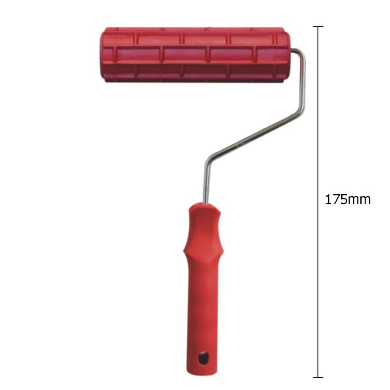 7inch Imitation Brick Pattern Embossing Cylinder Wall Paint Roller Brushes Diatom Mud Construction Tool