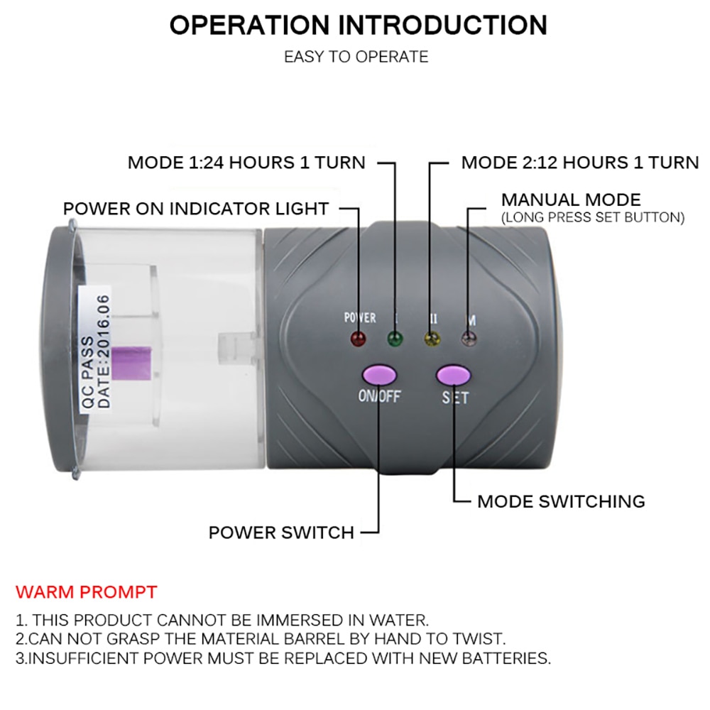 Adjustable Automatic Fish Feeder Digital Food Dispenser Multi-Functional Timer Feeders For Aquarium LCD Display Fish Feeder