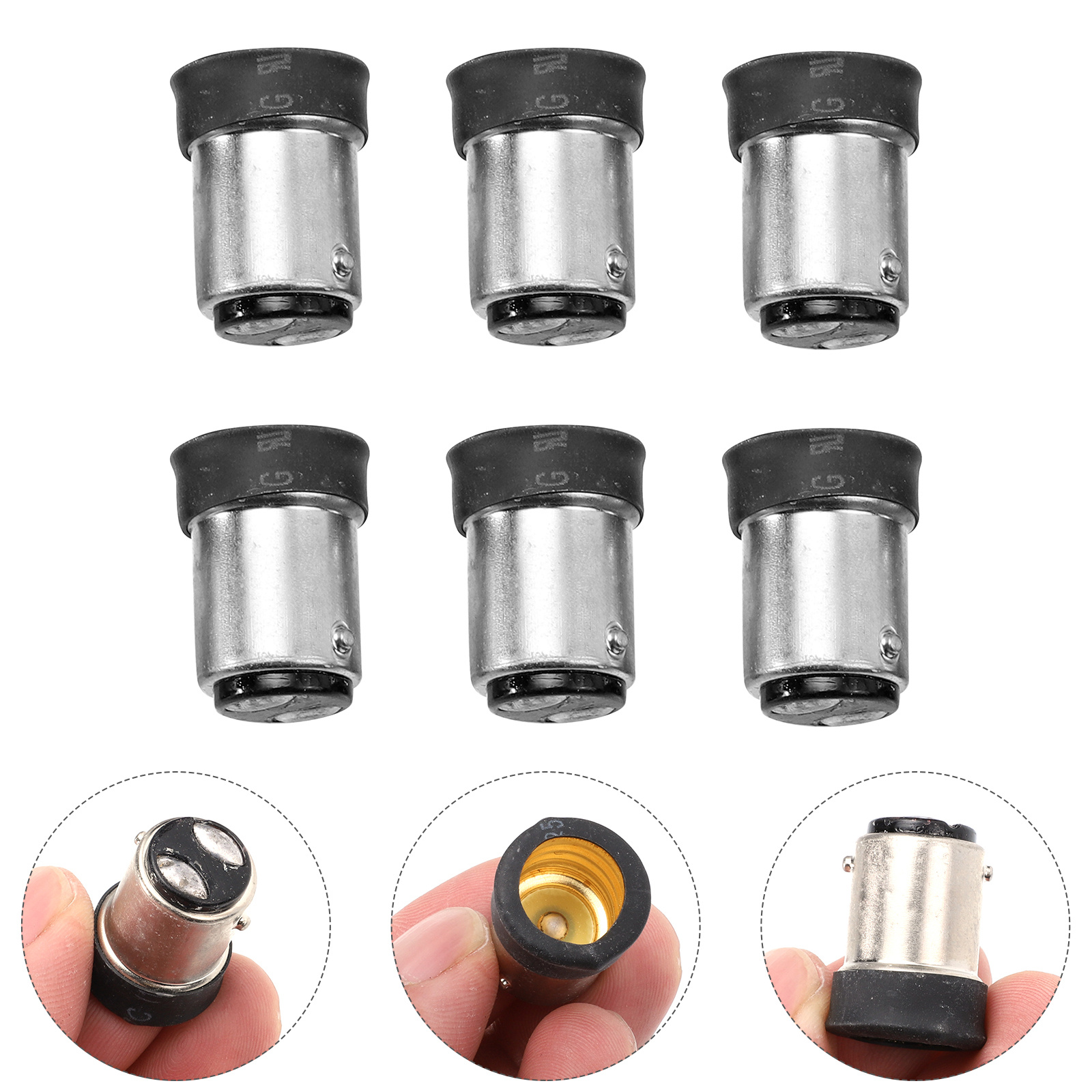 6 st glödlampskonverterare sockeladapter lampsockelhållare plast led-lamphållare  b15 to e14 socklar belysningstillbehör