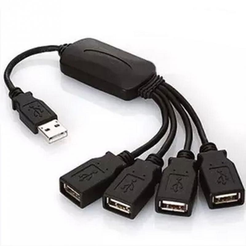4 -poorts usb-kabel, hub-uitbreidingssplitteradapter voor laptop-pc usb 2.0- hub