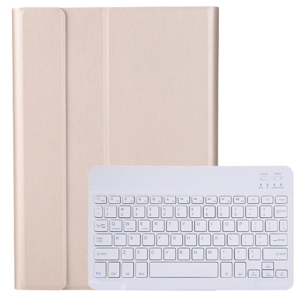 Étui à Clavier Bluetooth sans fil pour Huawei MediaPad T5 10.1 Pouces AGS2-W09 L09 L03 W19 Tablette Housse pour Honor Pad 5 10.1": Gold