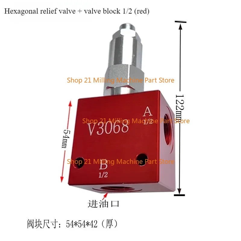 Trykkreguleringsventil  v3068 manuelt regulert hydraulisk ventil sikkerhetsventil