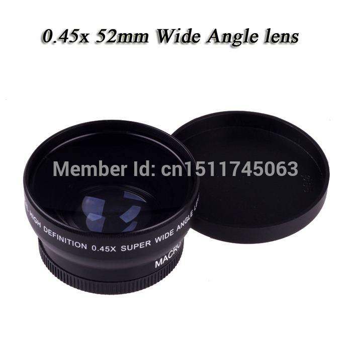 52Mm 0.45x Groothoek Macro Camera Lens Voor Nikon D3200 D3100 D5200 D5100 D3100 D7000 D3200 D80 d90