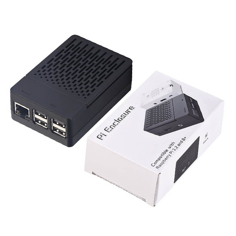 Bescherming Kit Voor Raspberry Pi 3B + 4B Case Met Koelventilator Aluminium Heatsinks Black Box Shell Voor Raspberry Pi case