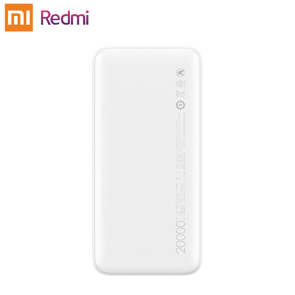 Original Xiaomi Redmi Power Bank 20000mAh 18W Quick Charge 10000mAh Powerbank Fast Charging Portable Charger For Smart Phones