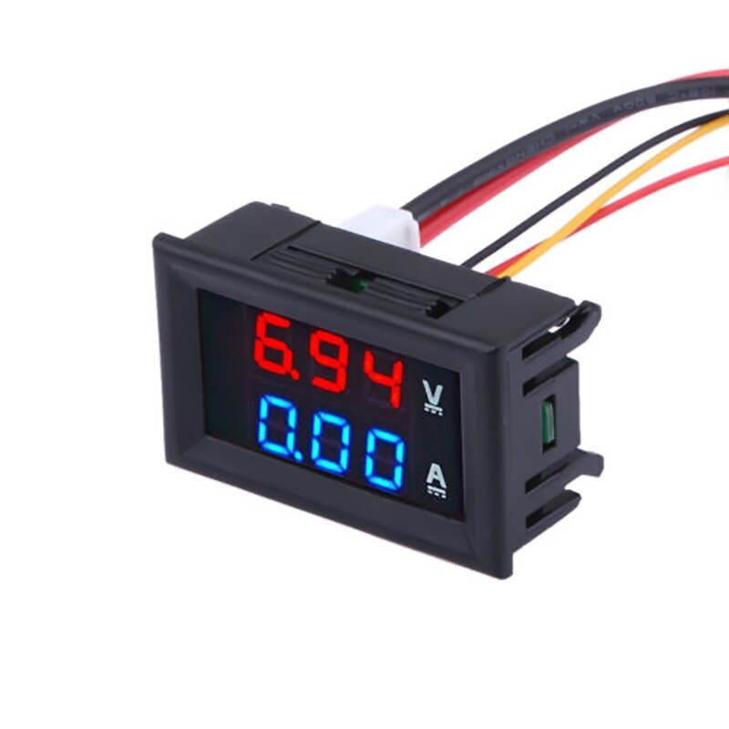 0.56 ''0-100V 10A Led Digitale Voltmeter Amperemeter Auto Moto Voltage Current Meter Volt Detector Tester Monitor panel