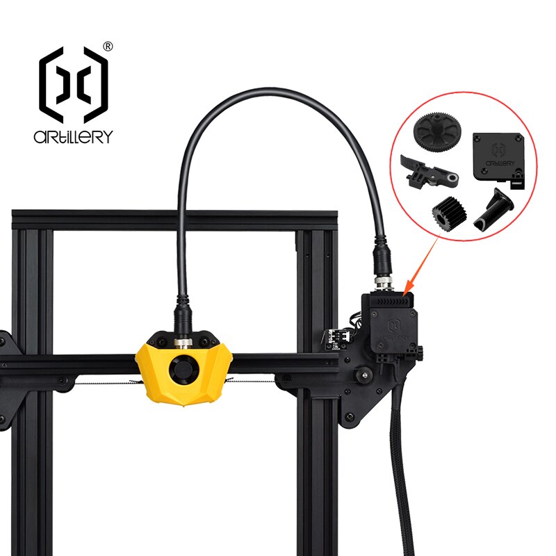 Artillery 3d printer tilbehør hornet originale reservedele titan ekstruder gear guide rør ekstruderingshåndtag ekstrudercover