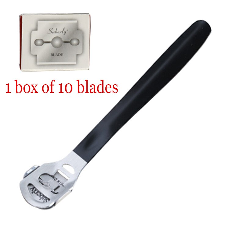 Taoye teemo Profession Hand Foot File Care Corn Cuticle Remover Shaver Blade Smooth Feet Pedicure Callus Skin Remover Care Tools: black