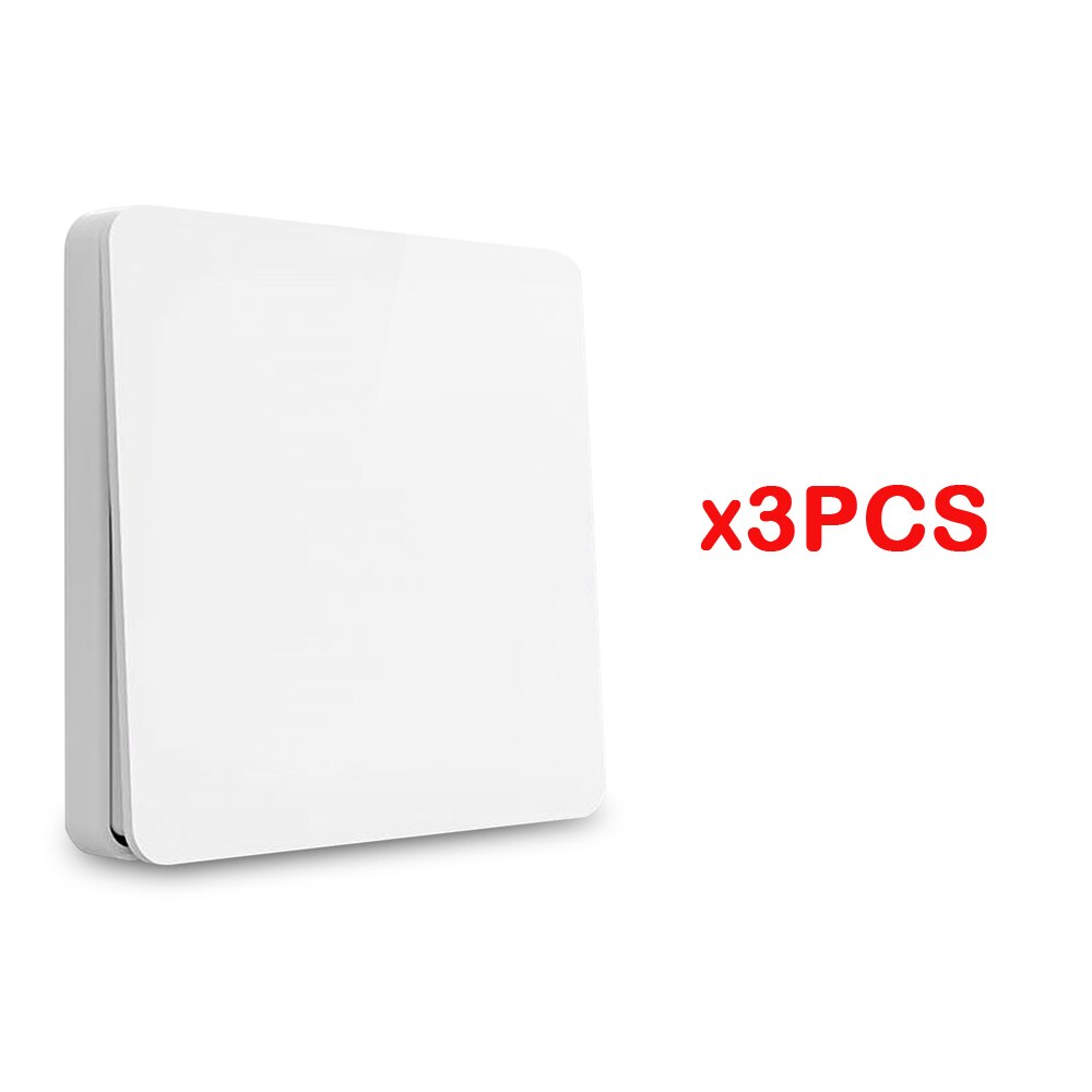 Yeelight Smart Wall Switch Self-Rebound Support Slisaon For Ceiling Light YLKG12YL/YLKG13YL/YLKG14YL: single button 3pcs