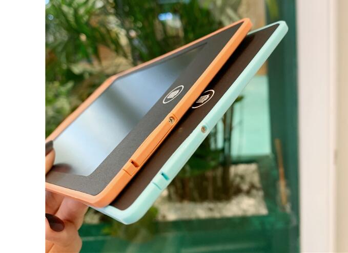 Tela colorida portátil lcd escrita tablet 6.5 Polegada lcd criança desenho almofada de escrita graffiti escrita javali