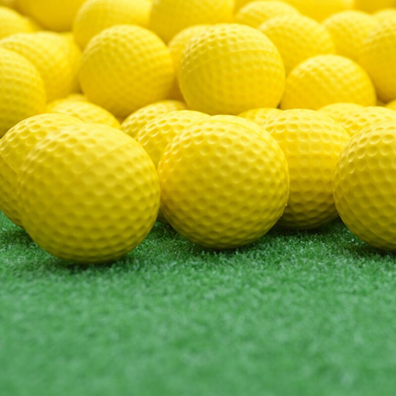 Balles de Golf en éponge en polyuréthane souple jaune sans danger pour les meubles pour enfants
