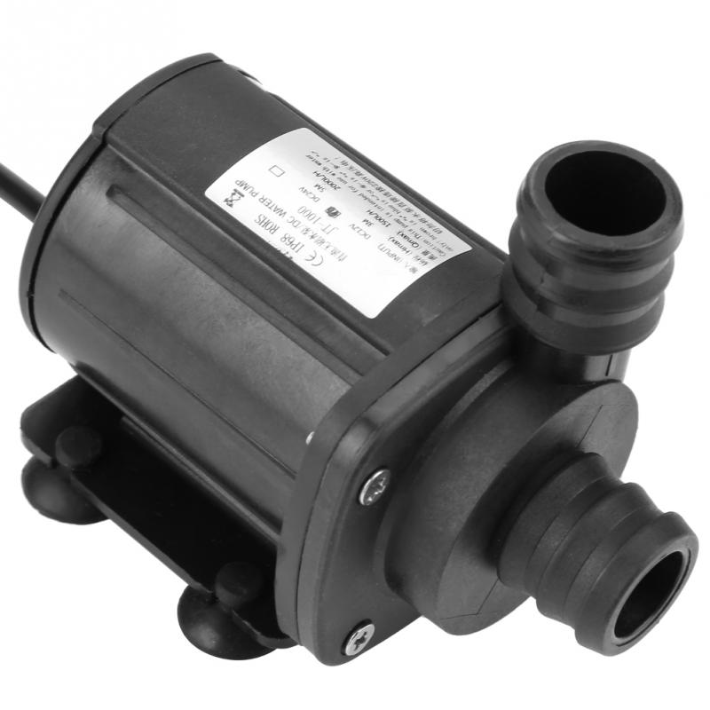 24V Mini DC Brushless Submersible Water Pump JT-1000A-24 Flow 2000L/H 5m Hydraulic Head DC Water Pump -40-100C