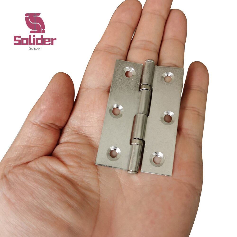 20 Pcs 2.5 Inch Stainless Steel Flat Hinge Cabinet Doors Windows Hardware Hinge