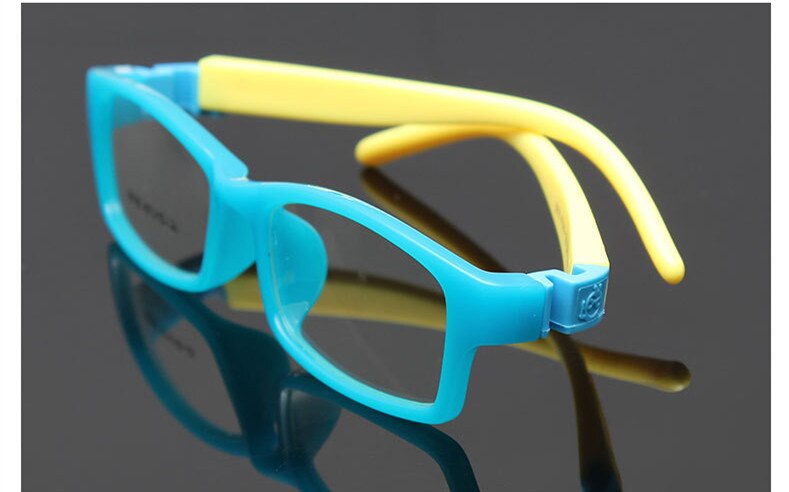 Lunettes à monture Flexible pour enfants, sans vis, lunettes pour enfants, lunettes flexibles pour enfants, lunettes optiques TR90 pour 0-10 ans: C4