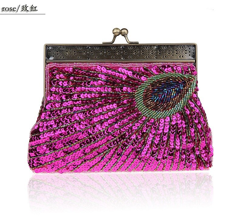 Abend Taschen Boutique Perle Stickerei retro Bankett Tasche Cheongsam Kleid Zubehör Tasche Weiter Zu Verkaufen Darm Tasche