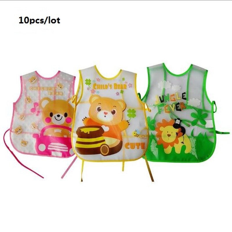Baby Slabbertjes - EVA Plastic Waterdicht - Cartoon Print - Voeding Smock voor Peuters