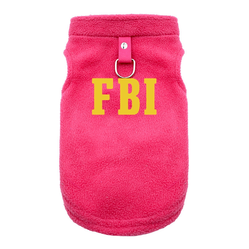 FBI Miękka kamizelka dla psa Ciepła kamizelka dla szczeniąt Płaszcz dla zwierząt Zimowa odzież Kurtka Płaszcz Małe średnie psy Strój Chihuahua S-XL