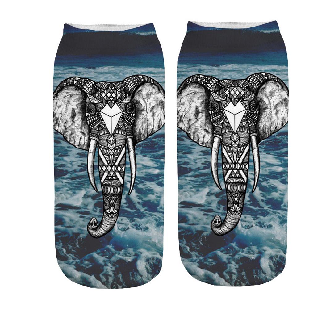 Sokken Voor Mannen En Vrouwen Sterrennacht Mandala Patroon 3D Digital Print Anti-slip Ademend Korte Sokjes Voor