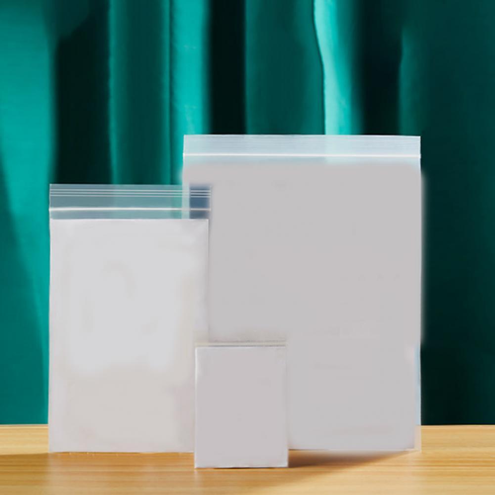 100Pcs/Set Zipping Plastic Bag Well Sealed Ziplocks Bag Zipper Sealing Bag Fresh Keeping Food Storage Pouch Gallon Bags