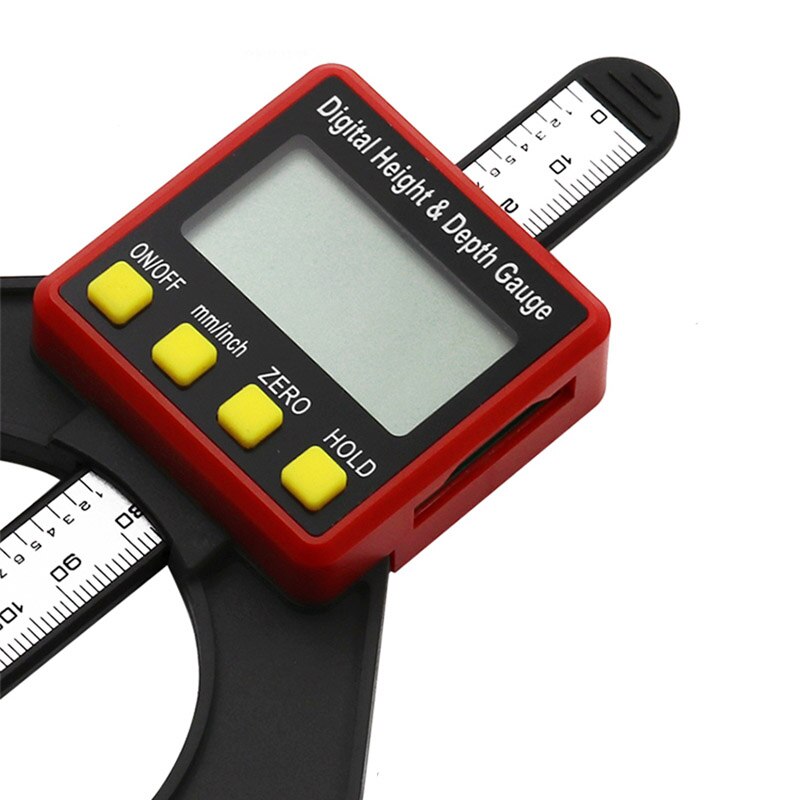 0-80MM LCD0.01MM Digital Height Depth Counting Depth Meter Woodworking Depth Gauge Altimeter Woodwork Ruler Digital Caliper Tool