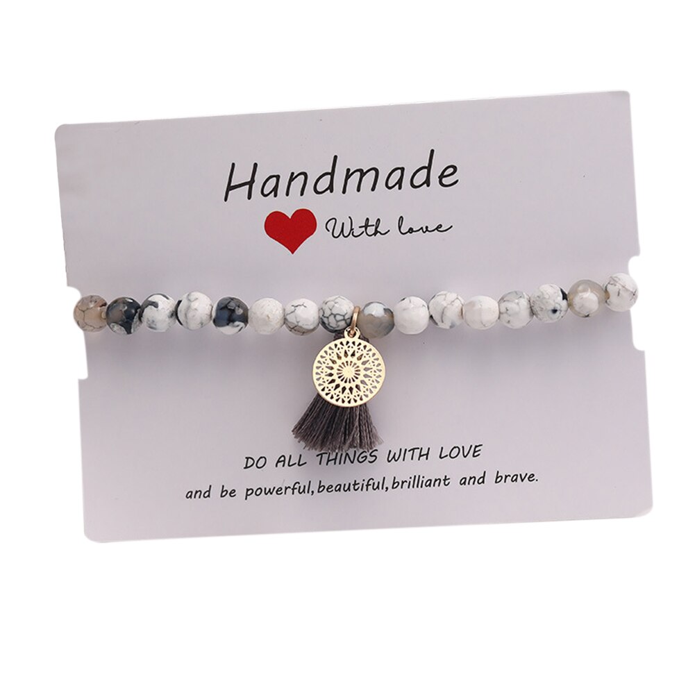 Damenarmband, modischer schmuck, perlenarmband mit quasten und anhänger, handkette, Yoga-Armbinde, schnüSprosse für damen