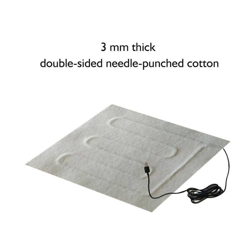 5V USB Verwarming Pad Draagbare Voet Voeten Warmer DIY Elektrische Verwarming Mat Voor Vest Jas Kleding Stoel Sofa Meubels