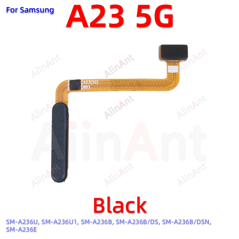 Back Button Touch ID Finger Scanner Fingerprint Sensor Flex Cable For Samsung Galaxy A22 A23 4G 5G A225F A226B A235F A236B A236U: Red
