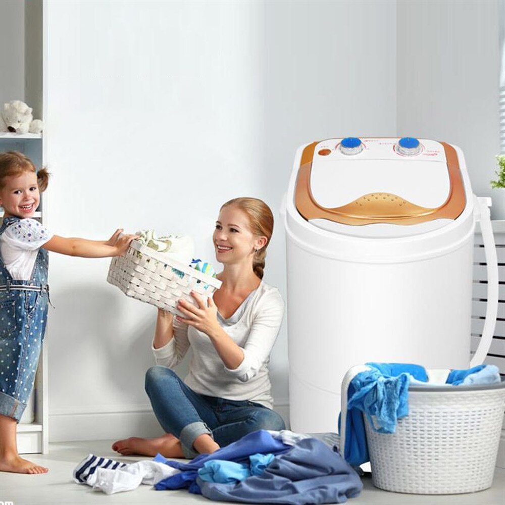 Household Small Clothes Dryer Rntal Room Clothes Dryer with Power-saving Mini Washing Machine Spin-drying Washing Machine
