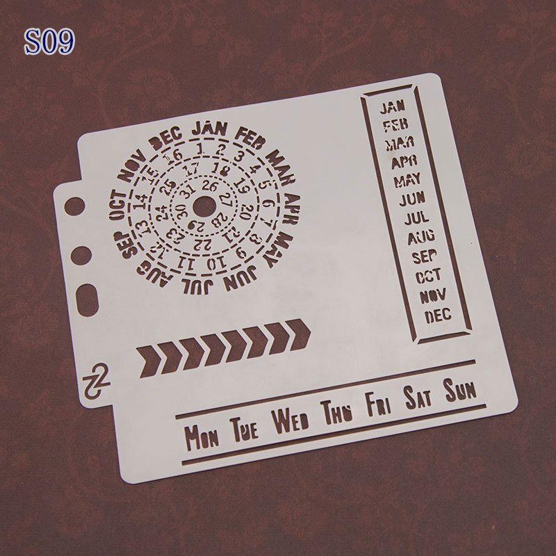Cat Decorative Ruler Spray Painting Stencil Drawing Tool for Coffee Baking Cake Spraying Scrapnooking DecorationTemplate