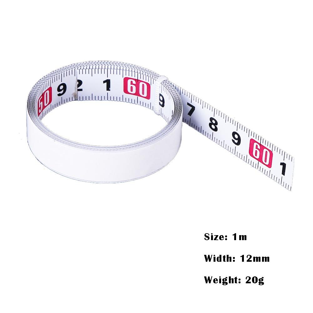 1m Metric Stainless Steel Scale Ruler Miter Track Tape Measure Woodworking Ruler Suitable For Metal And Other Solid Surfaces: 	M White
