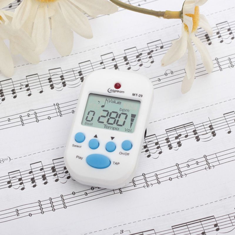Mini Portable Metronome Piano Zither Guitar Rhythm Device Electric Metronome