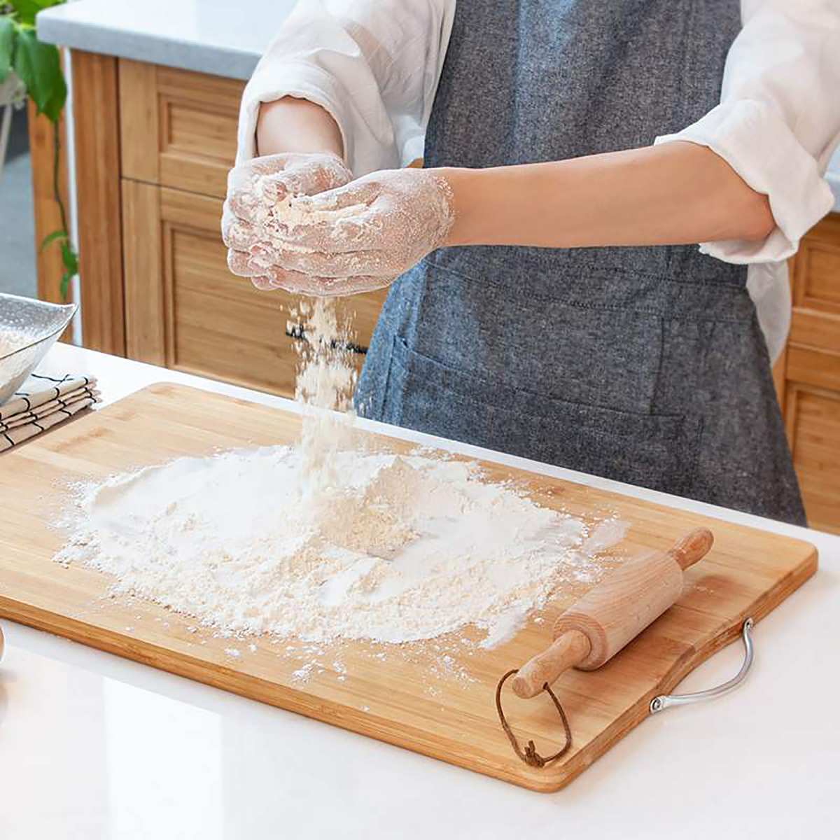 Thicken Cutting Boards Nature Chopping Board Bamboo Chopping Block Tool Wooden Cutting Board For The Kitchen Kitchen Stuff